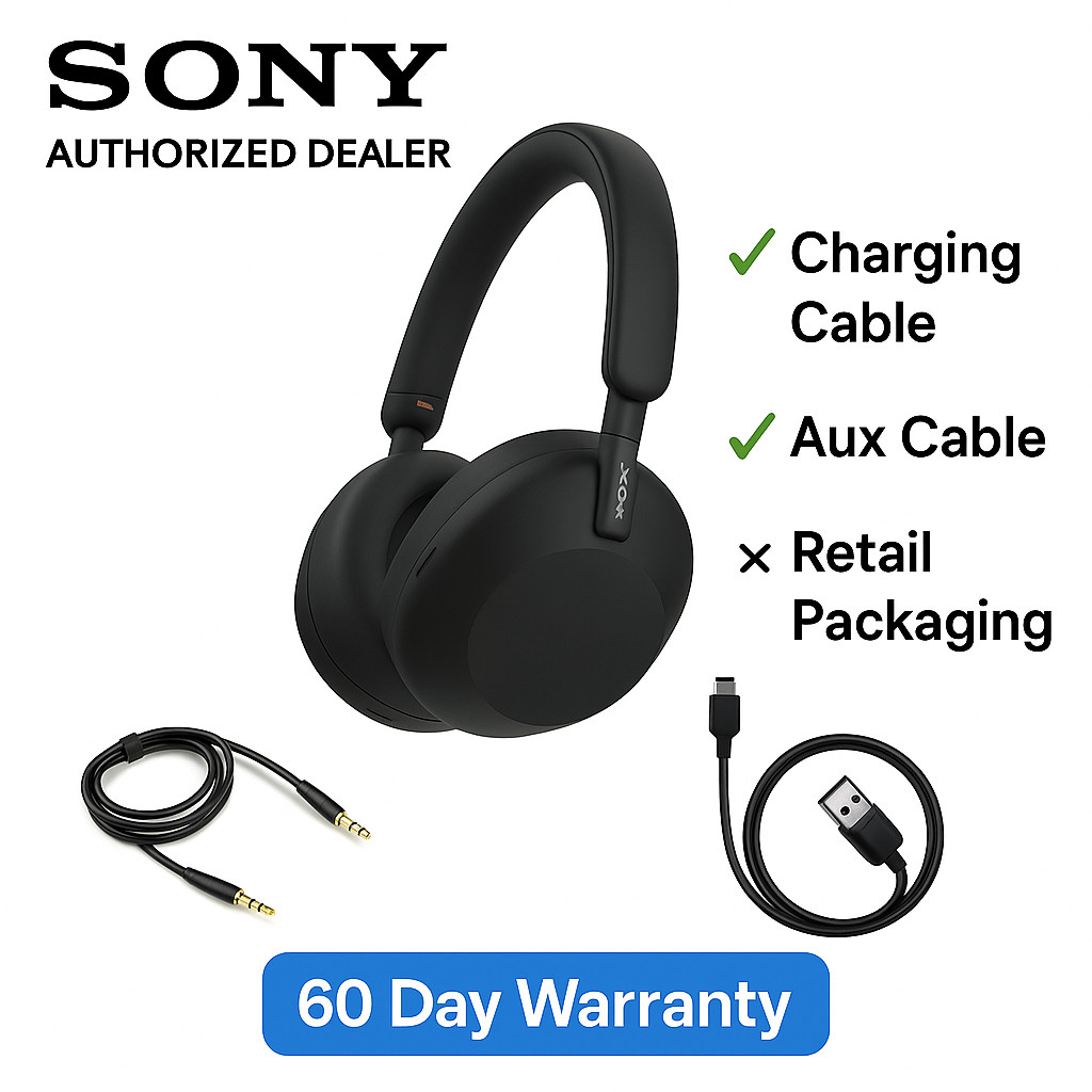 Genuine Sony WH-1000XM5/B Wireless Noise Canceling Bluetooth Headphones Refurbed