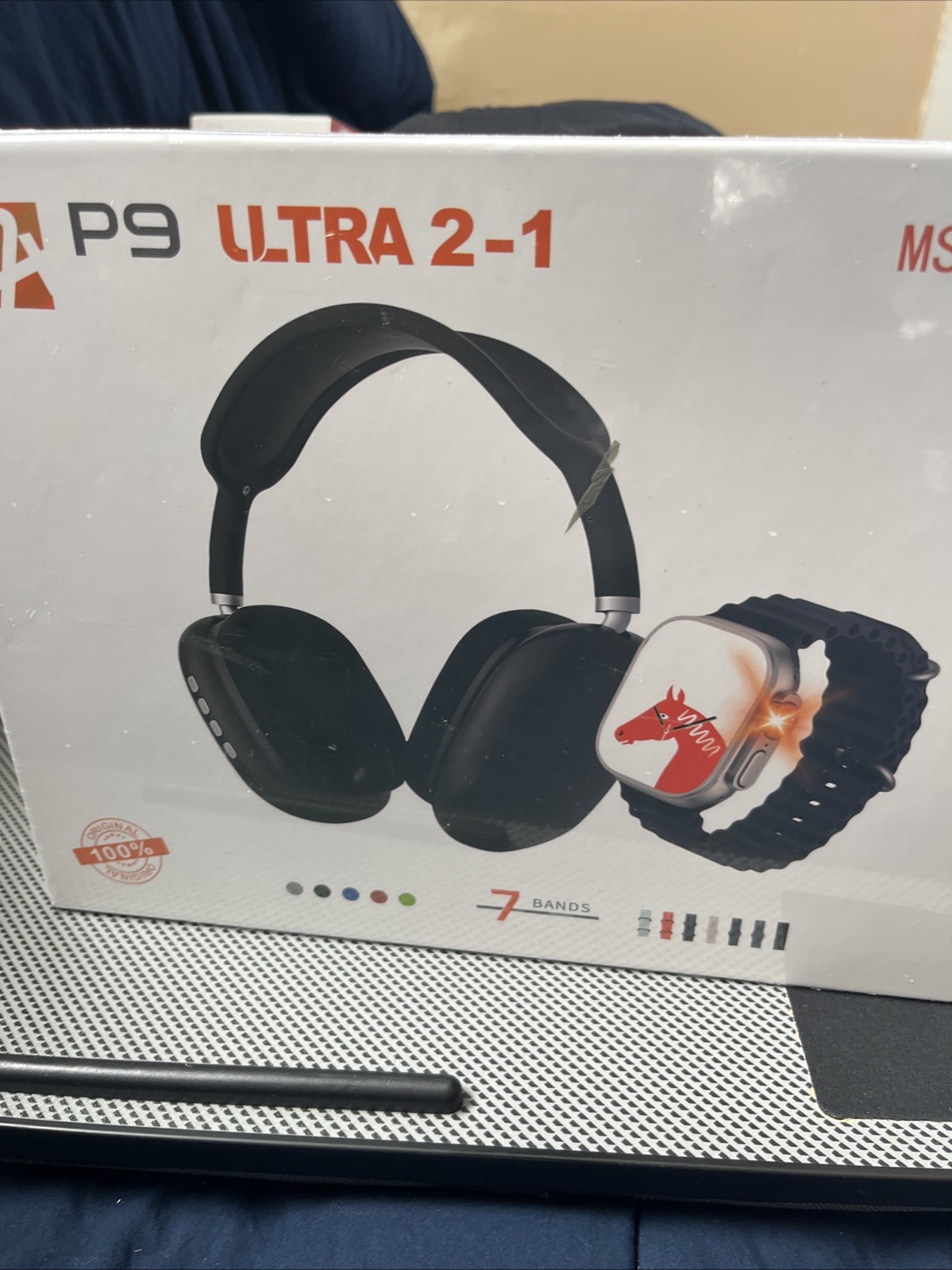 Ultra 2 in 1 Headphones & Watch Combo. Factory Sealed. See Description & Photos