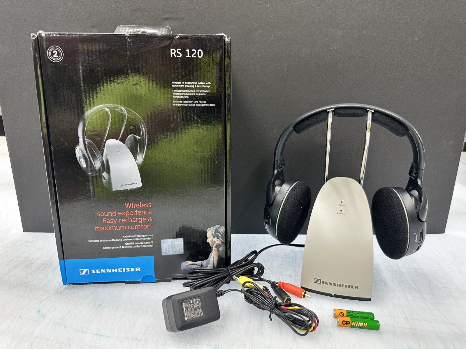 Sennheiser RS 120 Headband Wireless Headphones Untested