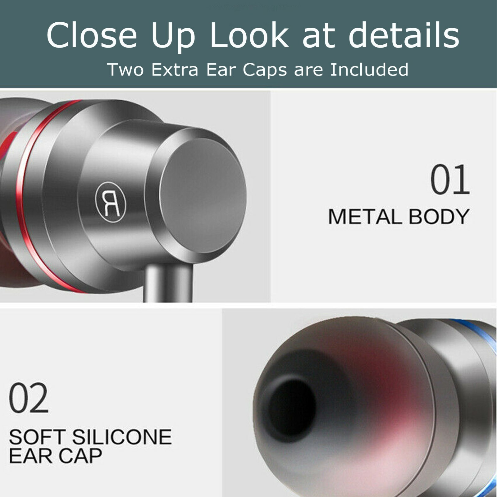 3.5mm HIFI Super Bass Headset In-Ear Earphone Stereo Earbuds Headphone Wired Mic