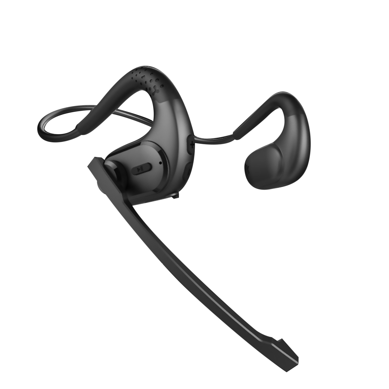 New Bluetooth 5.3 Wireless Air Conduction Open Ear Headset Detachable Mic