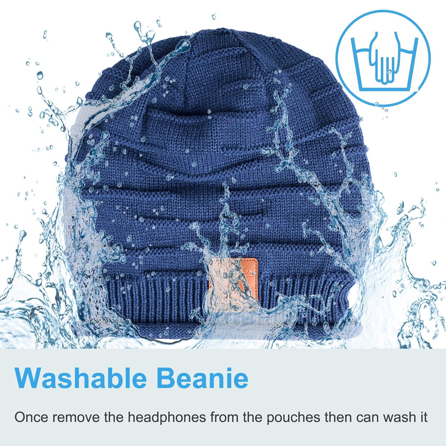 Bluetooth Beanie for Men Hat with Headphones,Unisex Tech Gifts Stocking Stuff…