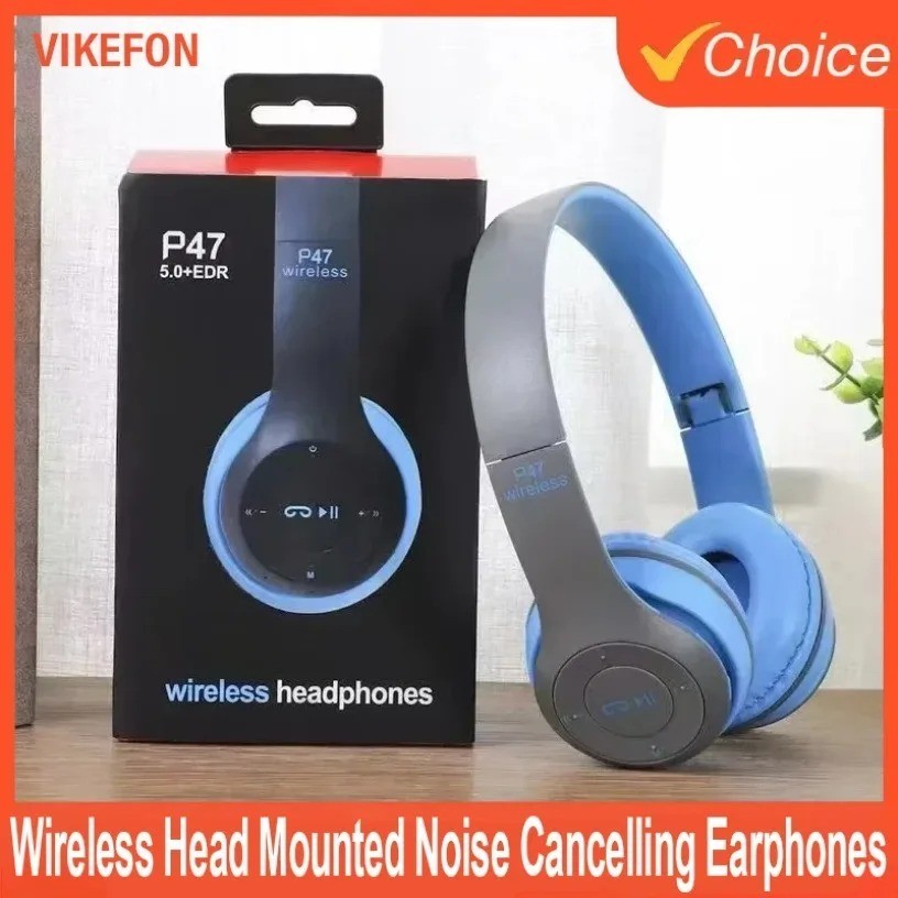 Deep Bass Wireless Bluetooth Headphones with Active Noise Cancel & Comfort Fit