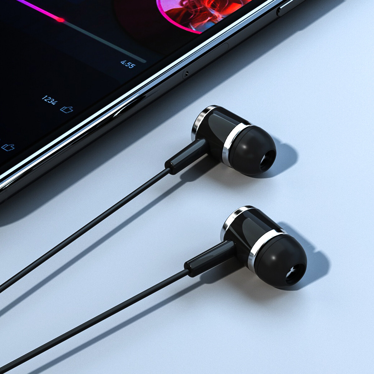 2X In-Ear Wired Earbuds Type C USB C Connector Earphones Headphones Bass Stereo