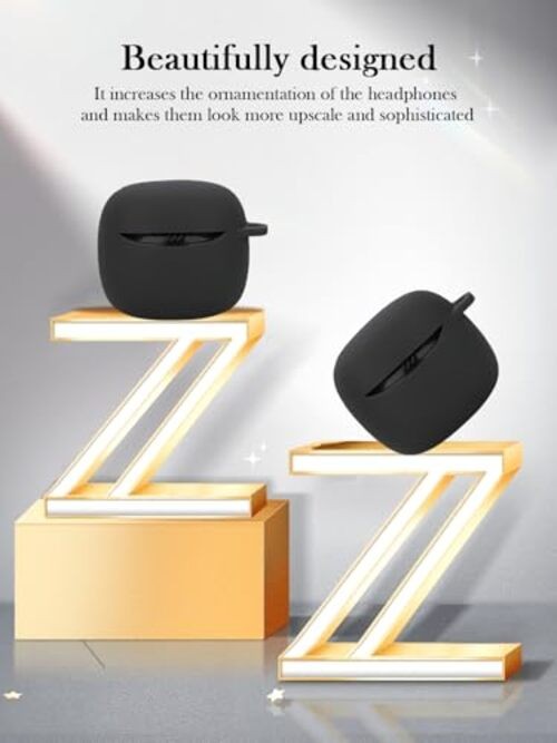 Case for JBL Tune Flex 2-True Wireless Noise Cancelling Earbuds,Soft Black