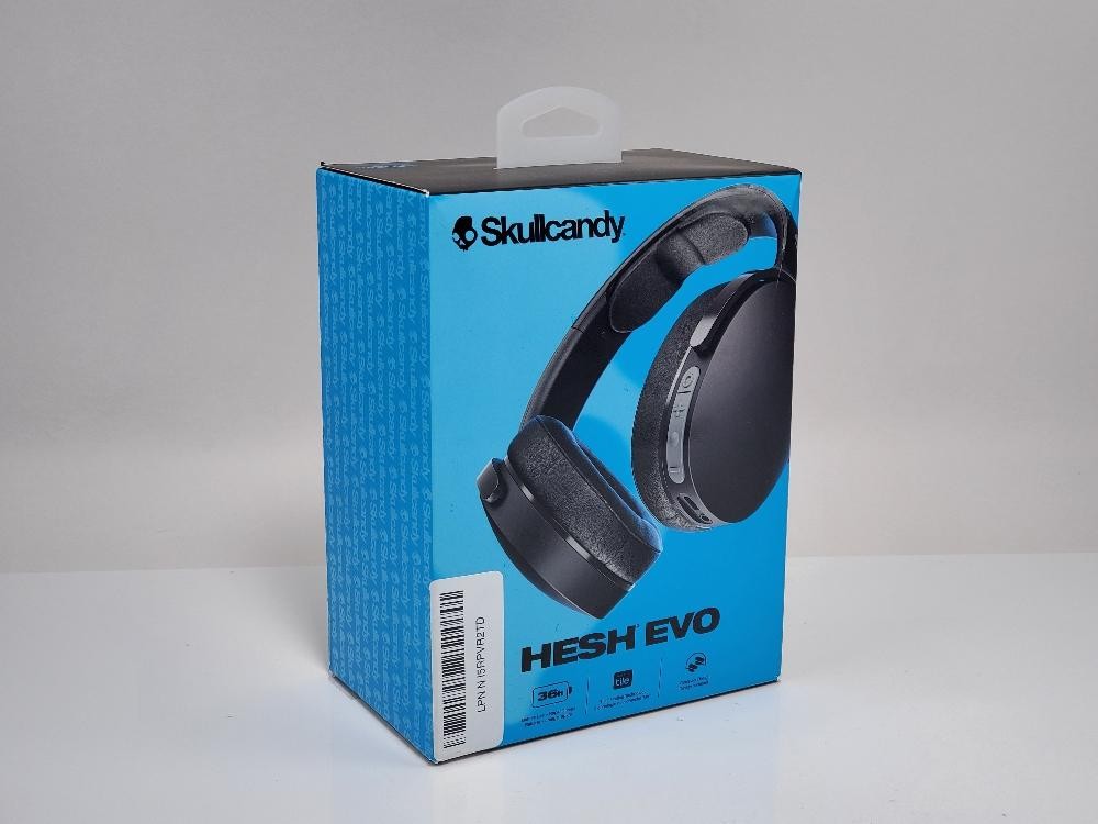 Skullcandy Hesh Evo Wireless Over-Ear Bluetooth Headphones 36Hr Black Foldable