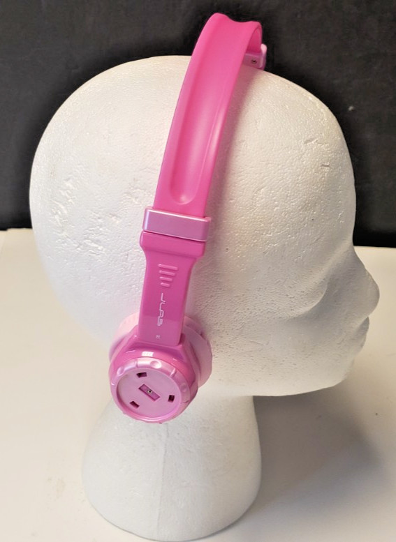 JLab JBuddies Folding Kids Headphones Volume limiting design all ages-PINK