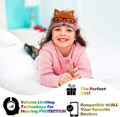 Contixo H1 Kids Soft Fleece On-Ear Headphones Animal Design Warm Earphone