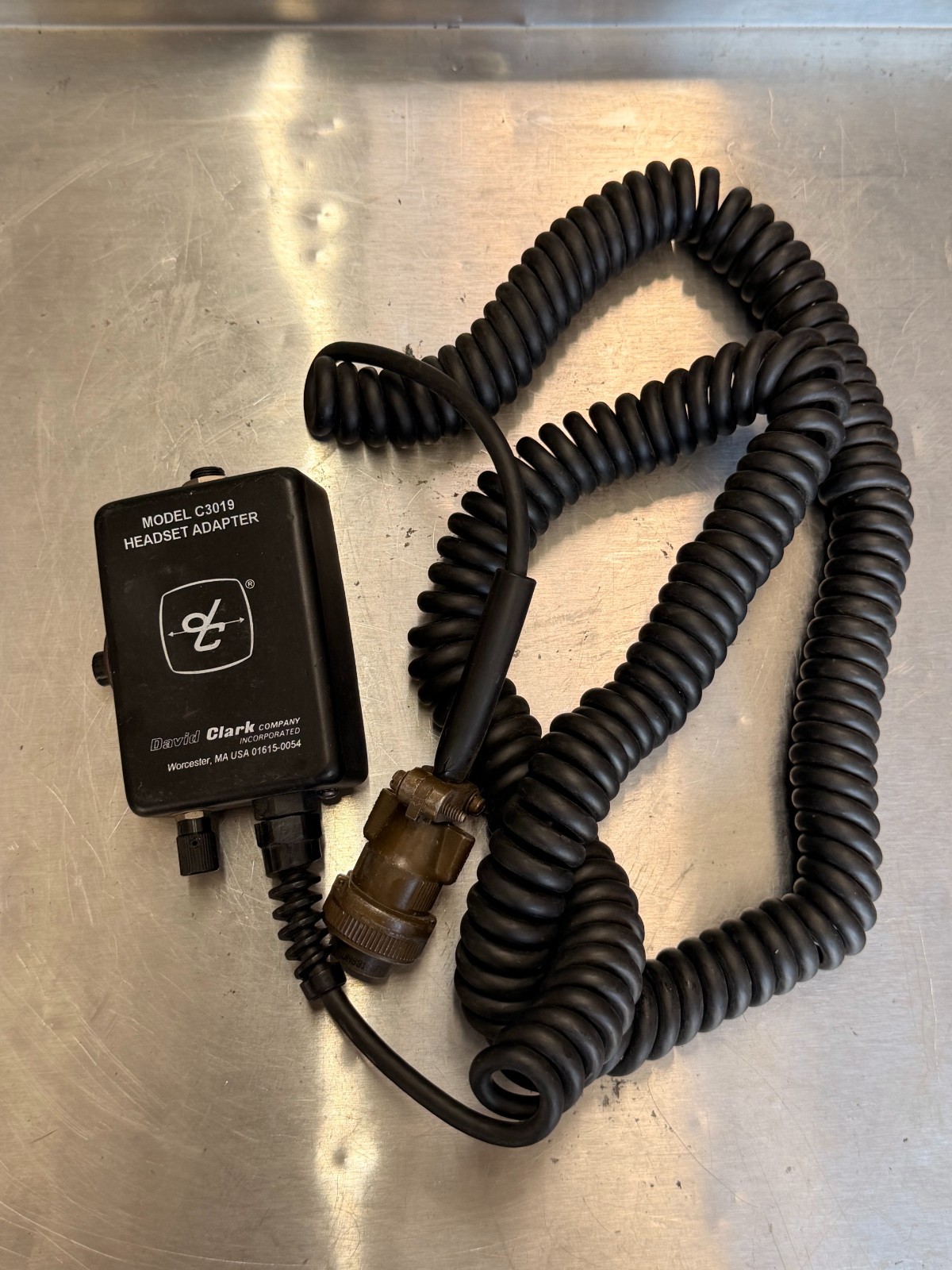 David Clark Model C3019 Headset Adapter