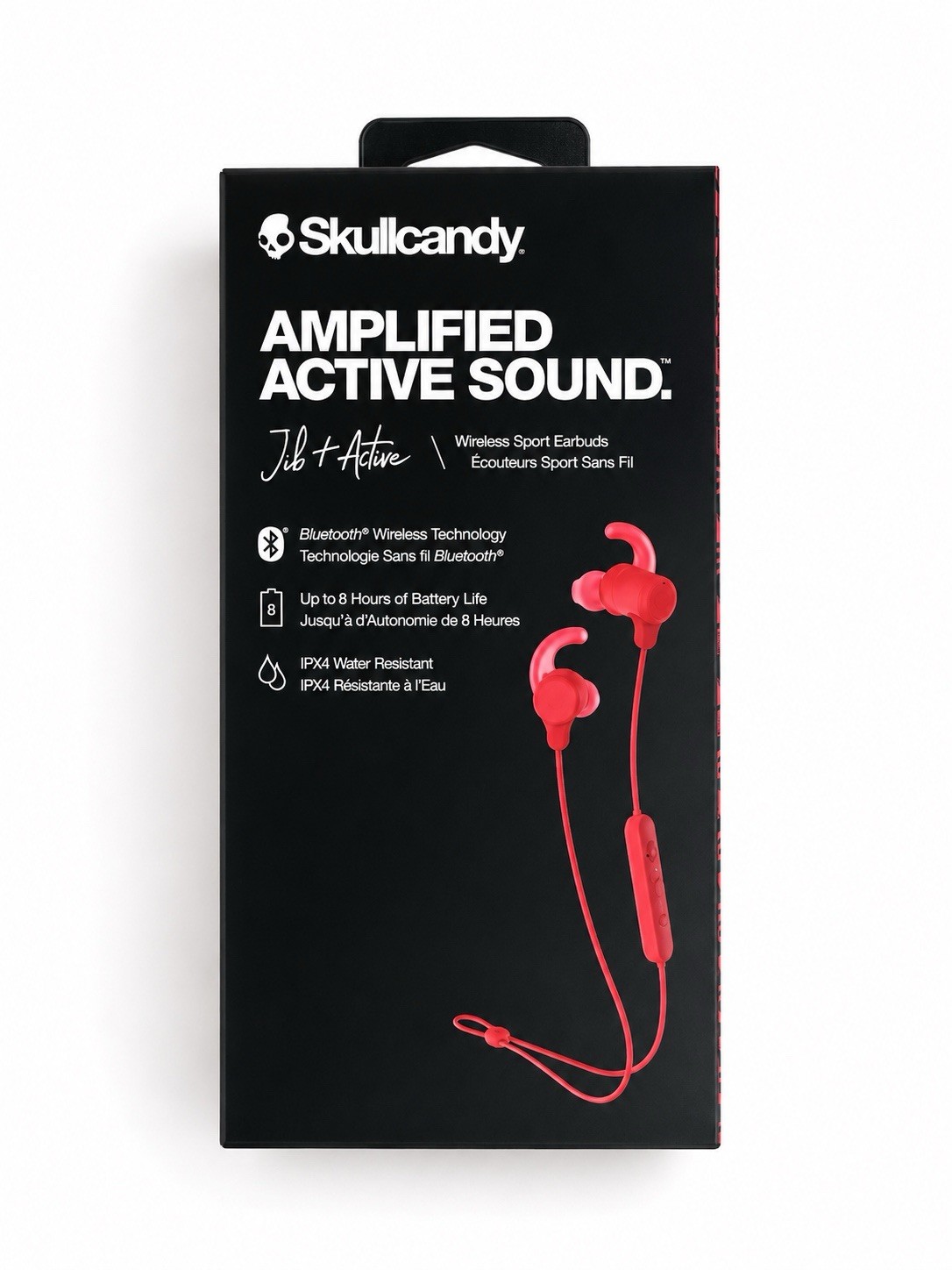 Skullcandy Jib+ Active Wireless Bluetooth Sport Earbuds Red IPX4 New Sealed
