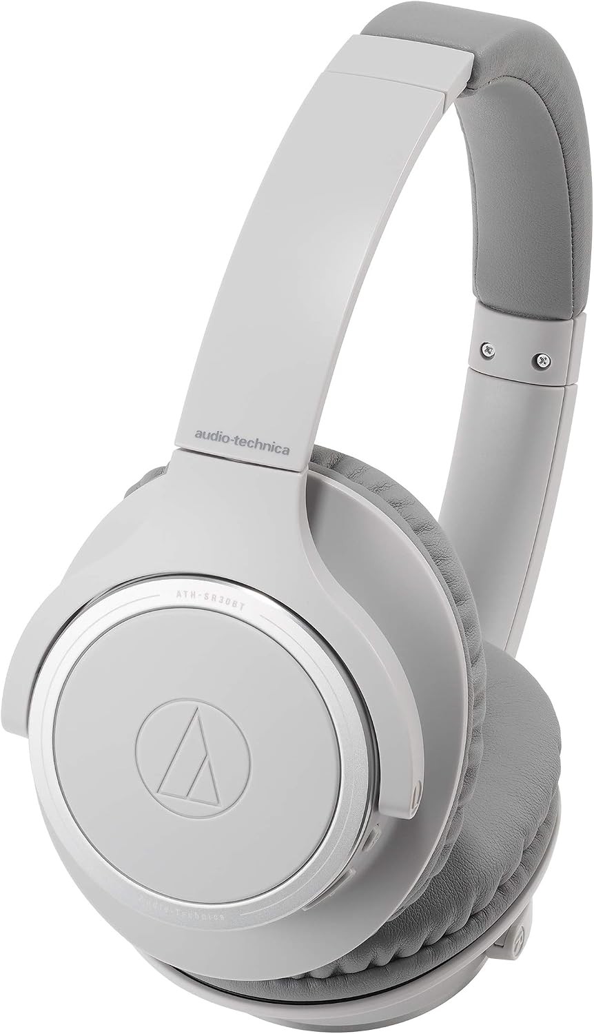 Audio Technica ATH-SR30BT GY wireless headphone bluetooth with microphone up to
