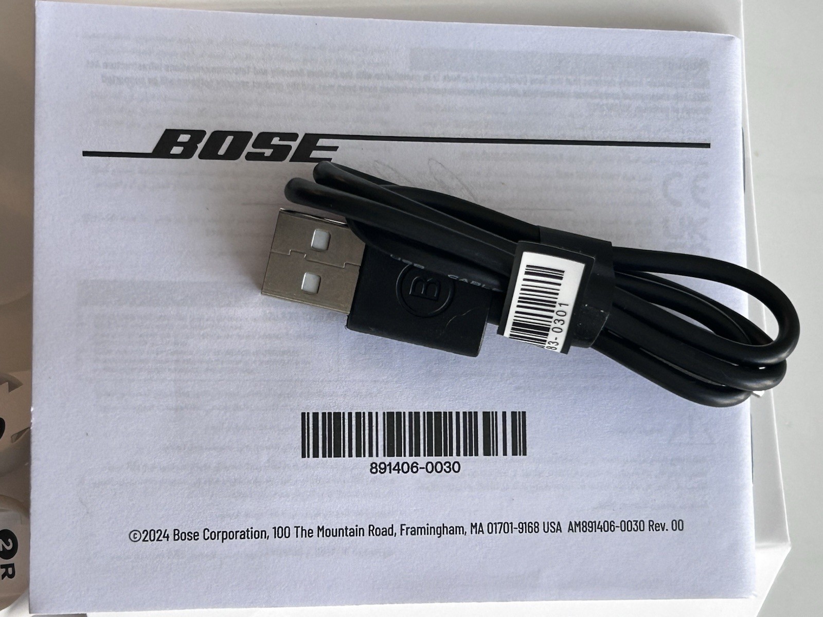 Bose Quiet Comfort Ultra Noise Canceling InEar Buds w/case-White Smoke〰️Open Box
