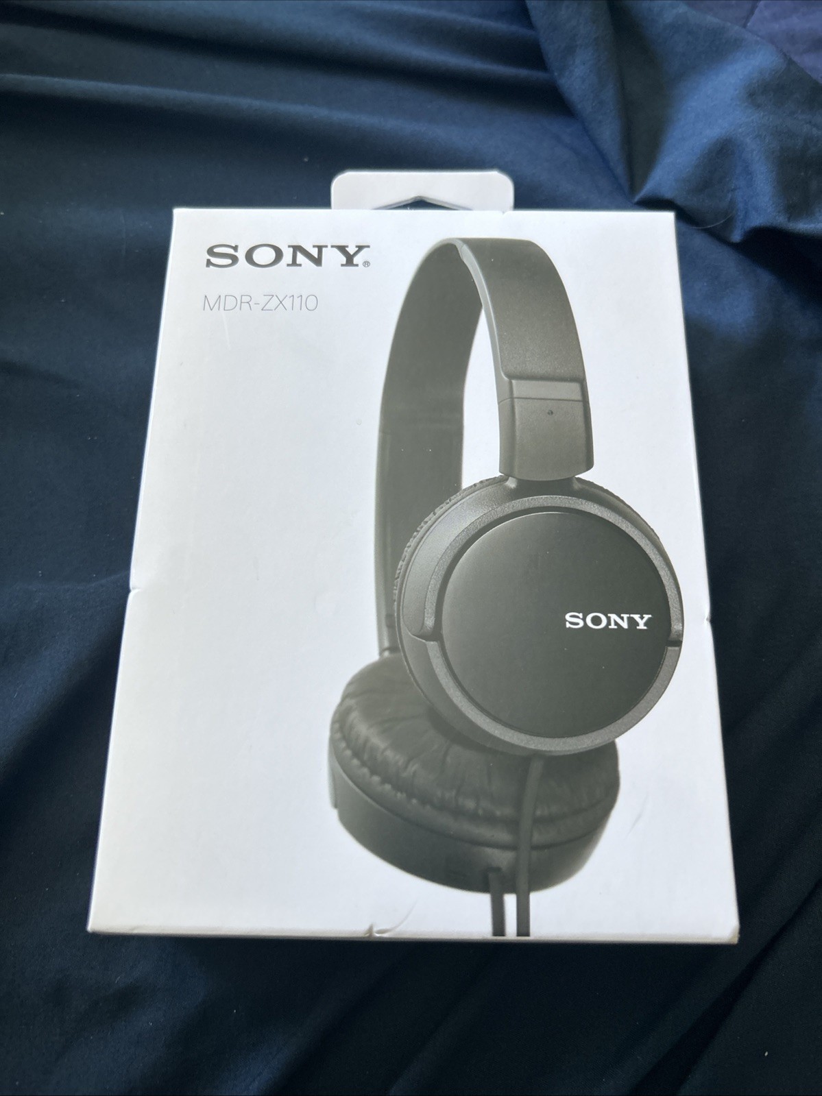 Brand New Sealed Sony MDR-ZX110 On-Ear Wired Headphones Black Color NIB