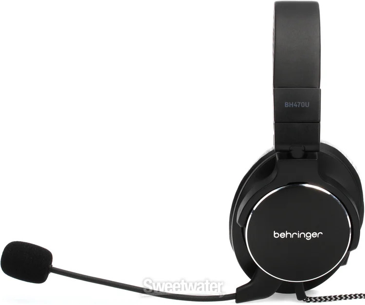 Behringer BH470U Premium Stereo Headset with Detachable Microphone and USB Cable