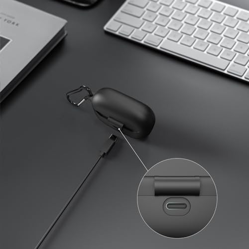Silicone Case Cover Compatible with JBL Endurance Race True Wireless Black