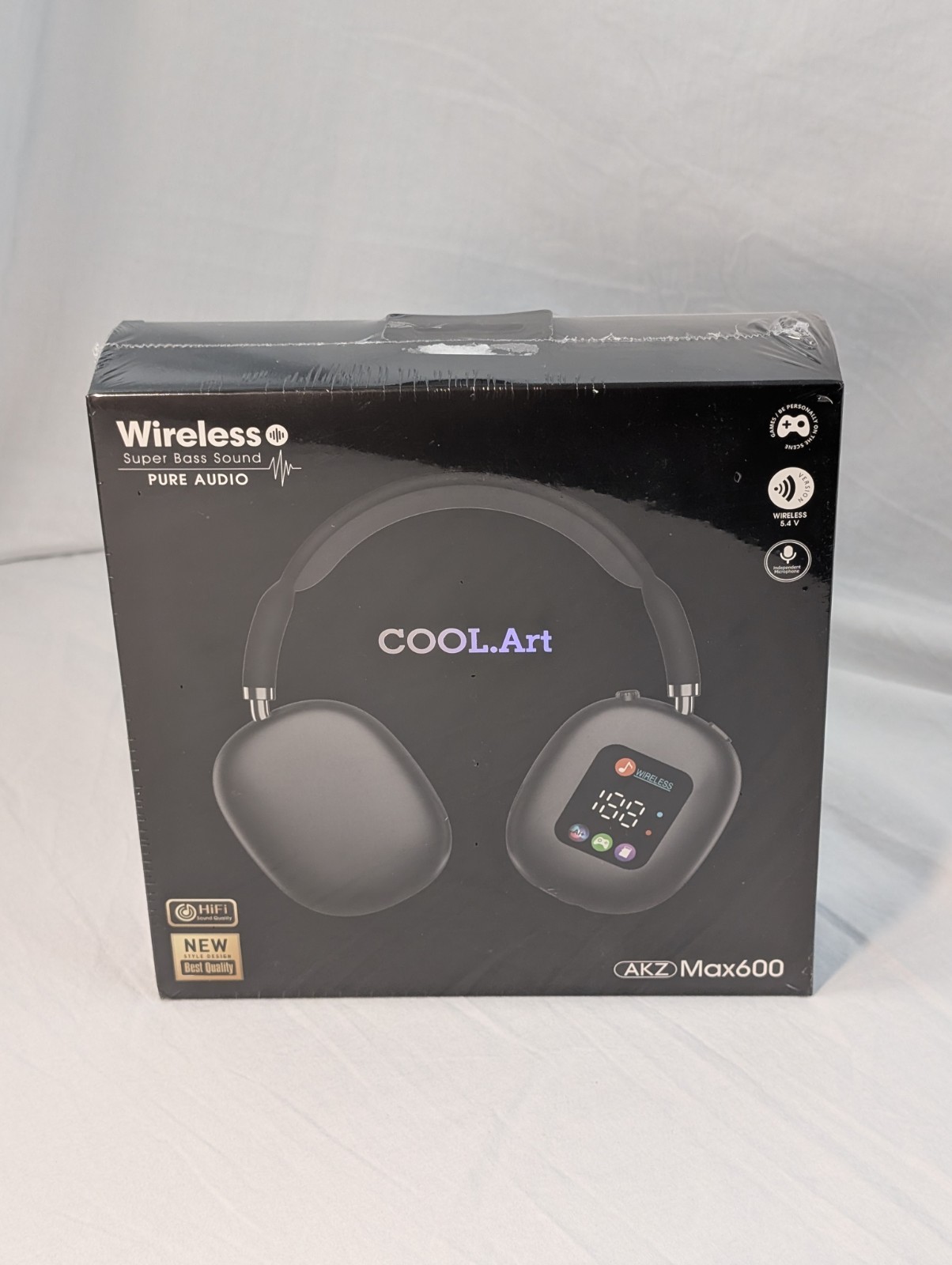 COOL Art AKZ Max600 Wireless Bluetooth Headphones New Sealed