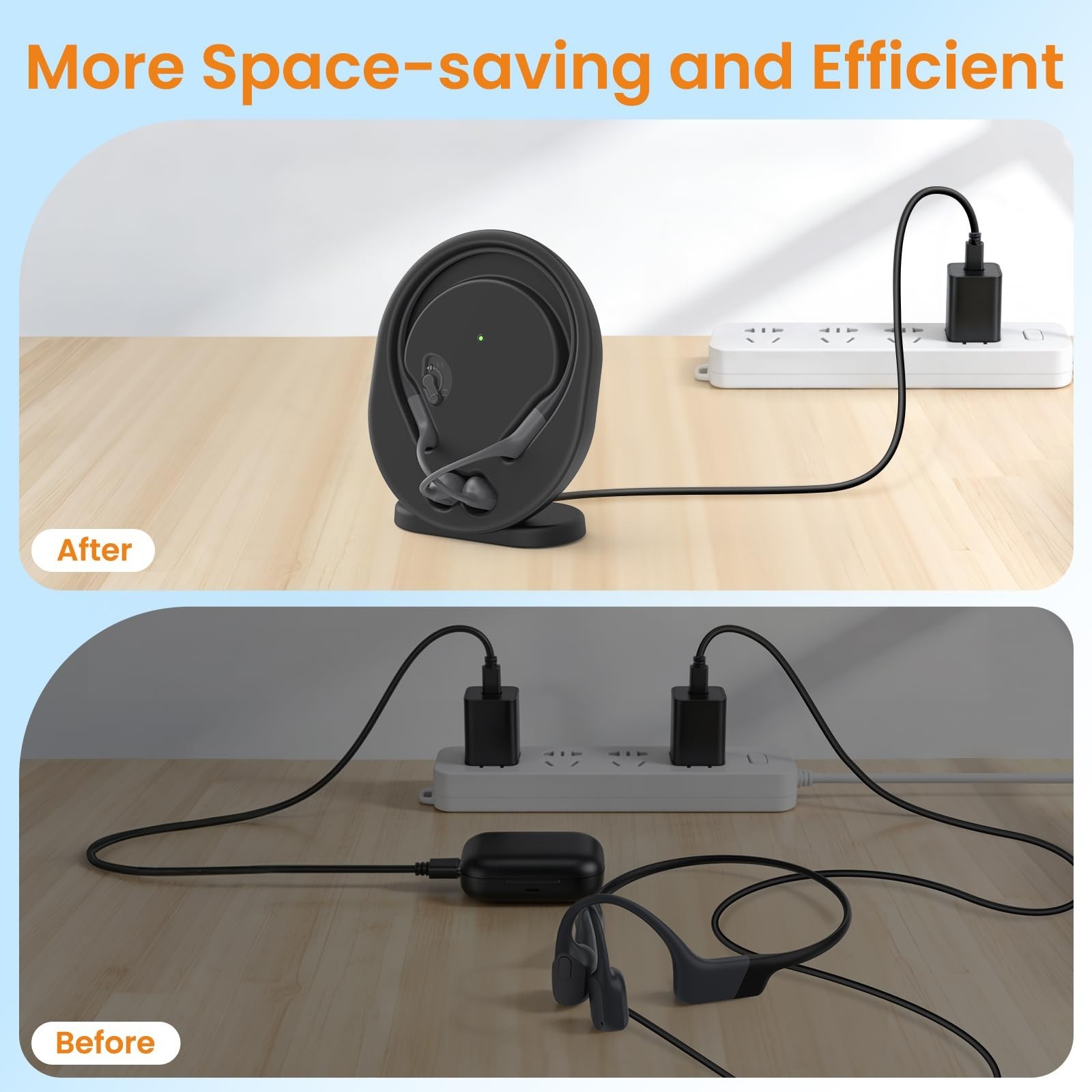 Wireless Charging Station for OpenRun Pro/Standard, 3.93ft Magnetic USB Dock & C