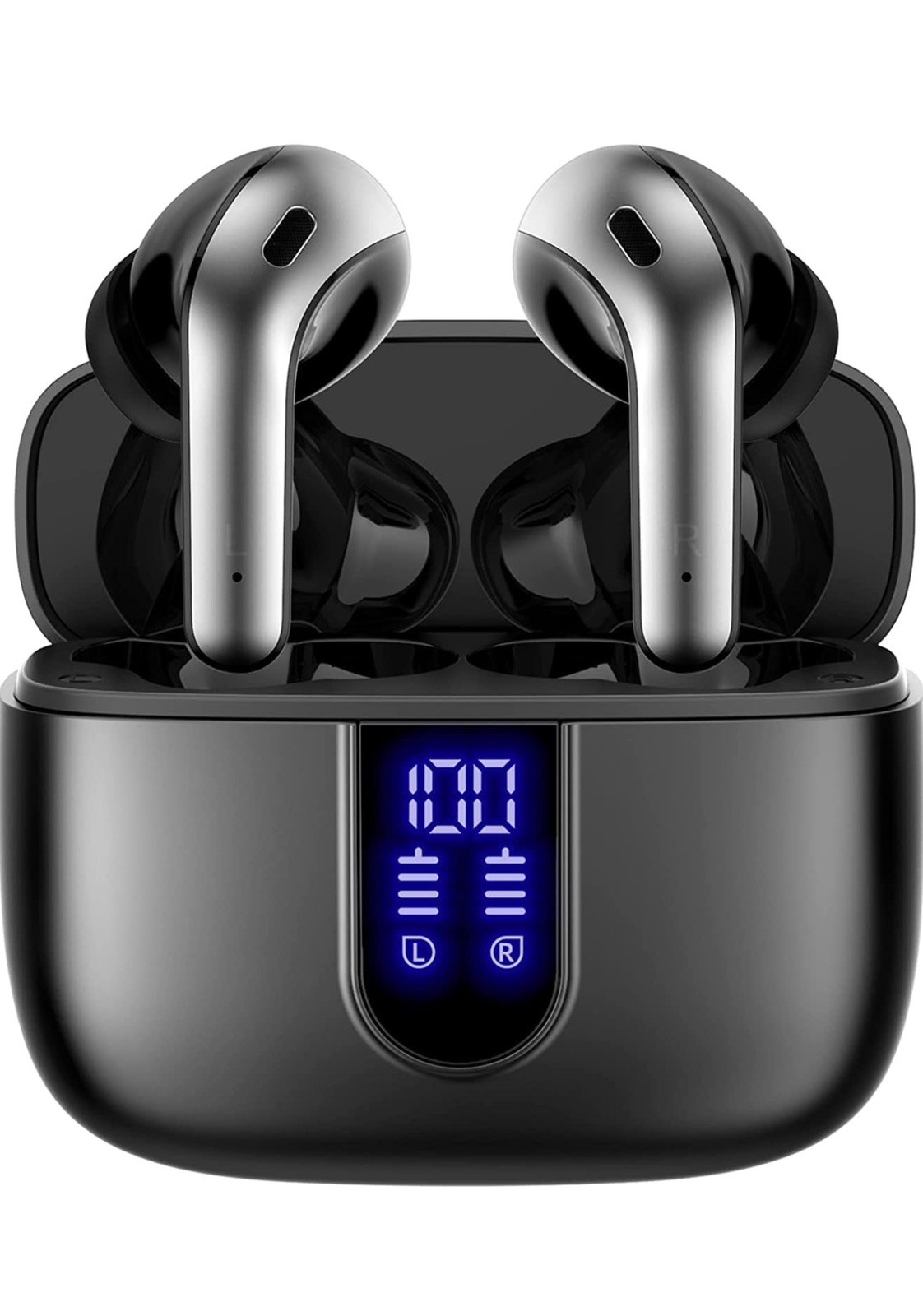 TAGRY Bluetooth Headphones True Wireless Earbuds 60H Playback LED Power Display