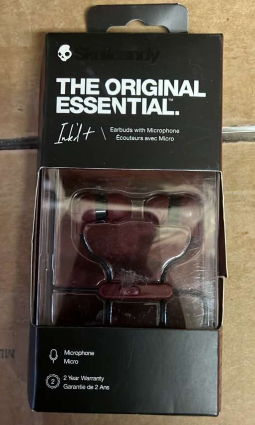 Skullcandy Ink’D Wired In-Ear Headphones Moab Red S2IMY-M685