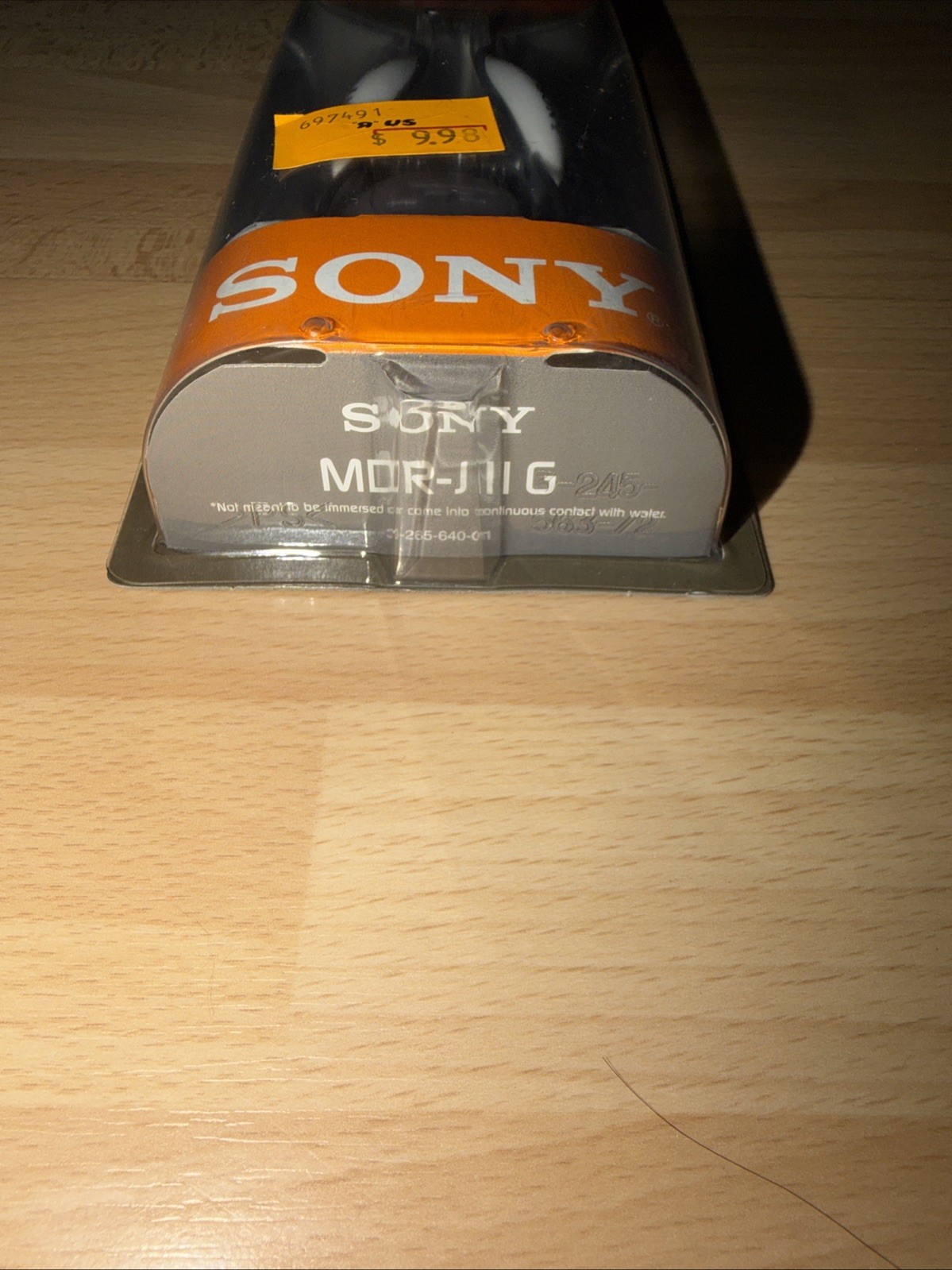 Vintage Sony Walkman MDR-J11G Clip Sports Stereo Headphones 2004 Factory Sealed