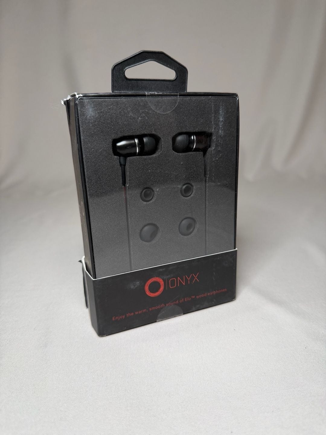 Onyx Elo Premium Genuine In-Ear Wood Earphones (black/black)