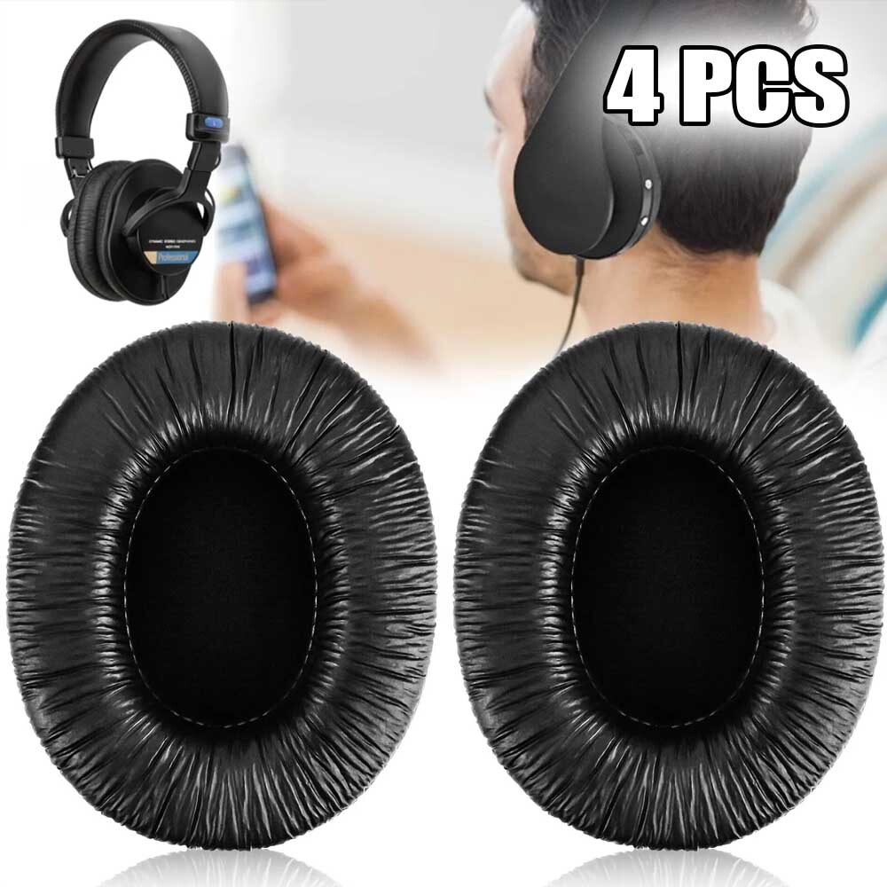 4x Ear Pads Cushion Replacement For Sony MDR-7506 MDR-V6 MDR-CD 900ST Headphones