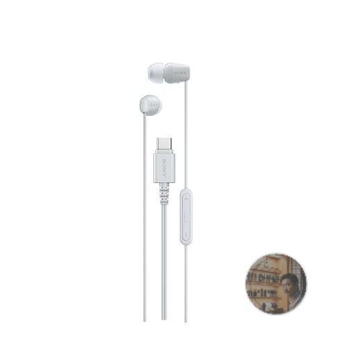Sony IER-EX15C USB-C Plug Wired In-Ear Headphones for iPhone/Android Phones with
