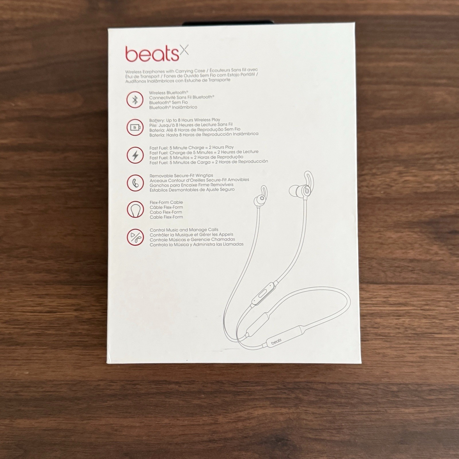 Beats By Dre BeatsX Wireless Headphones – BOX, CASE & REPLACEMENT TIPS ONLY