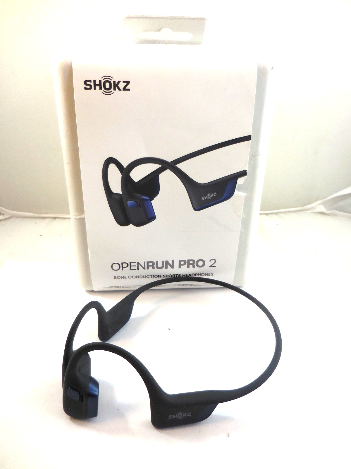 Shokz – OpenRun Pro 2 Bone Conduction Sports Headphones -Steel Blue S820