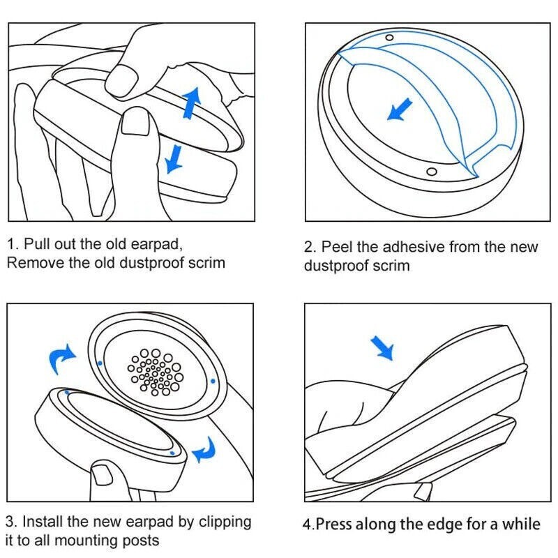 Replacement Ear Pads Cushions for Bose QuietComfort 35 QC35 II QC25 QC15 AE2
