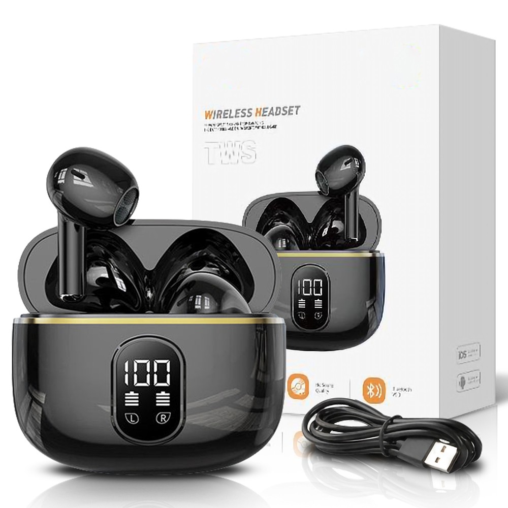 Bluetooth Earbuds Headset 5.3 Wireless Noise Cancelling TWS Waterproof Type-C US