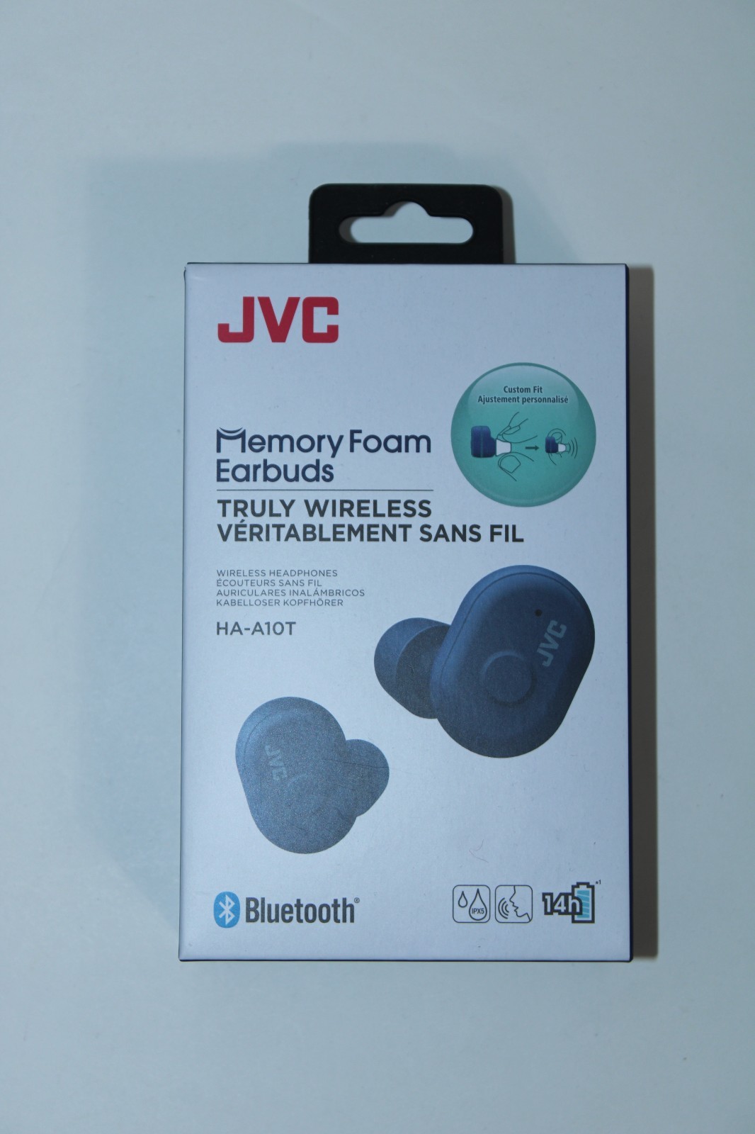 JVC HA-A10T Navy Blue Truly Wireless Memory Foam Earbuds Brand New in Box