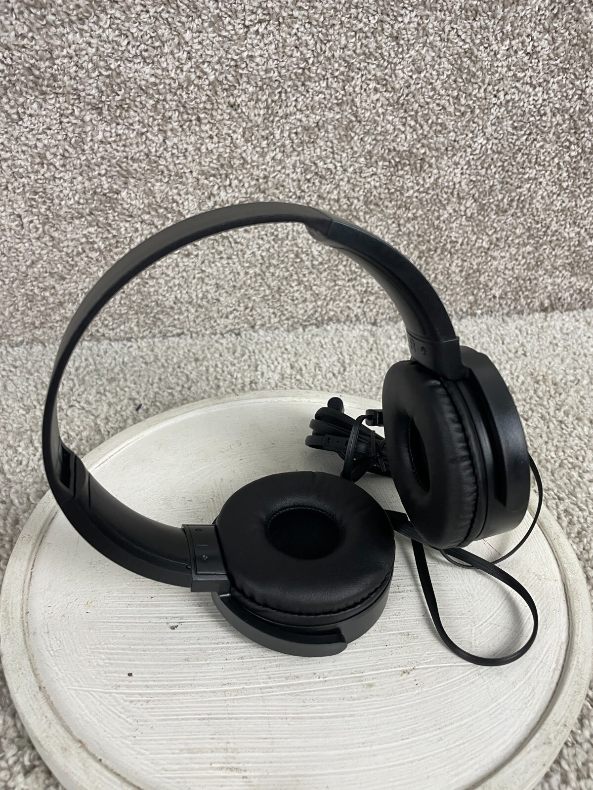 Sonitum Smartphone Headphones Wired Stereo 7″x6″ Black Yellow Tested/Works