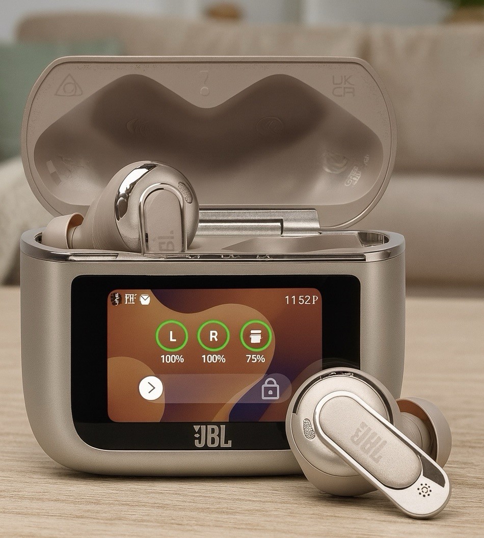 JBL Tour Pro 3 Noise Cancelling True Wireless Earbuds with Smart Case / Latte