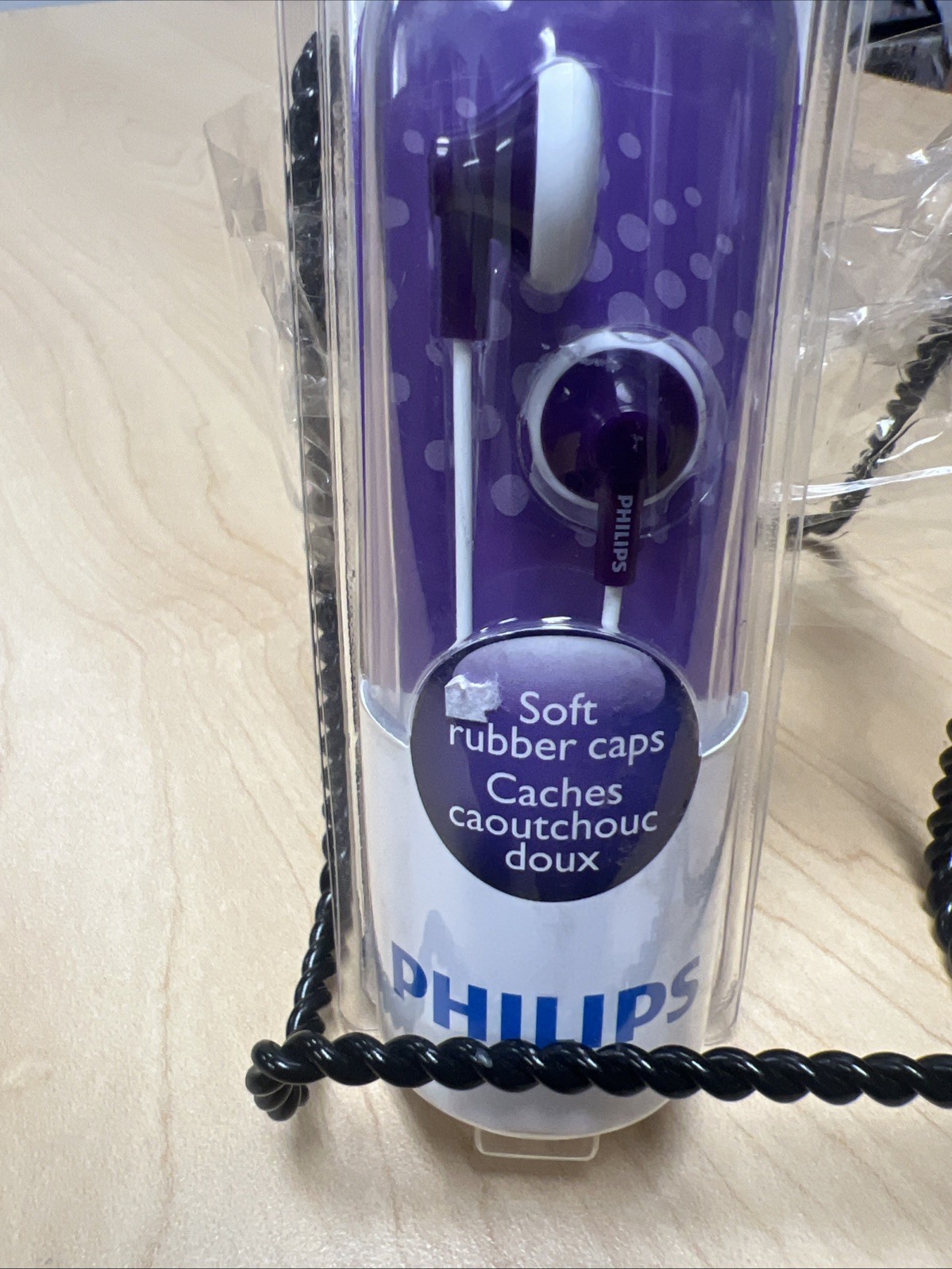 Philips Earbud Headphones, Purple