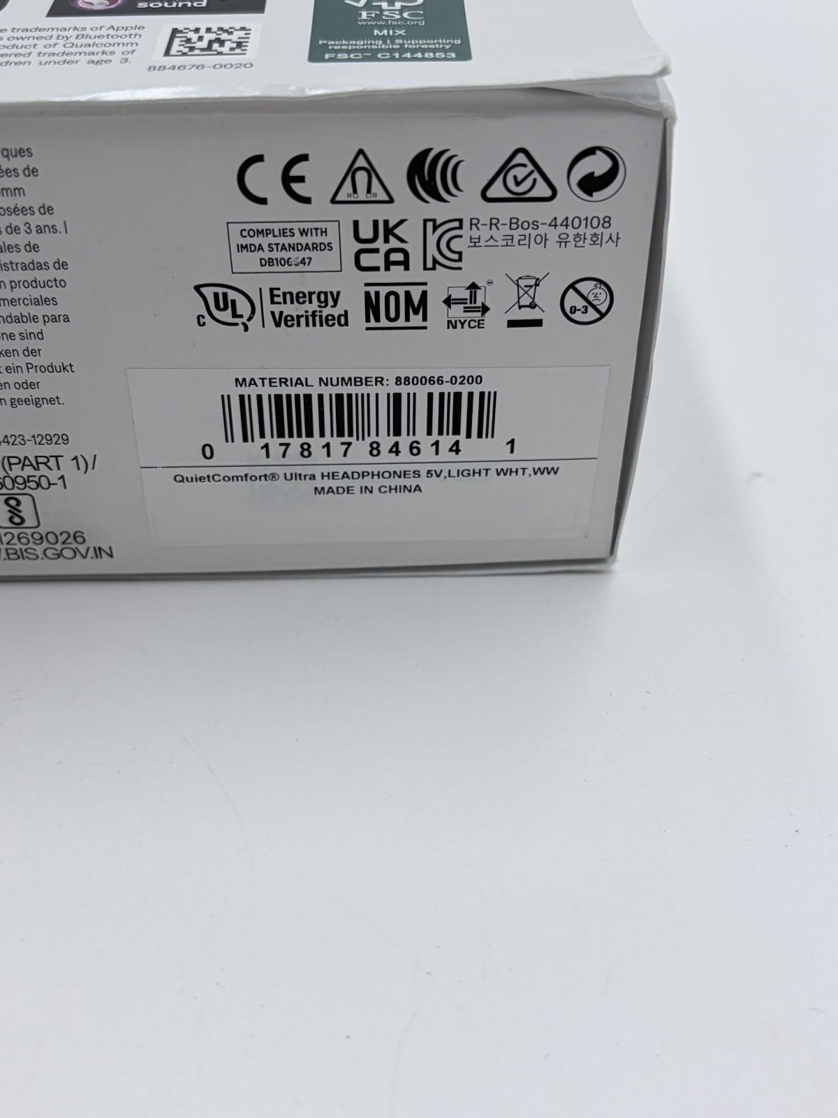 Bose QuietComfort Ultra Over-Ear Headphones – White Smoke – BRAND NEW !!!