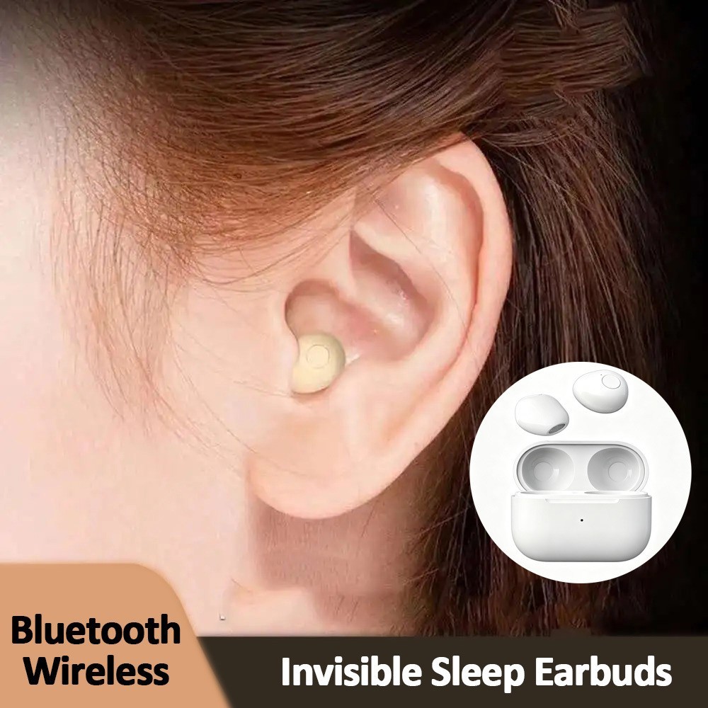 Mini Earbuds Bluetooth 5.2 Invisible Sleep Headphones Wireless Stereo Earphones