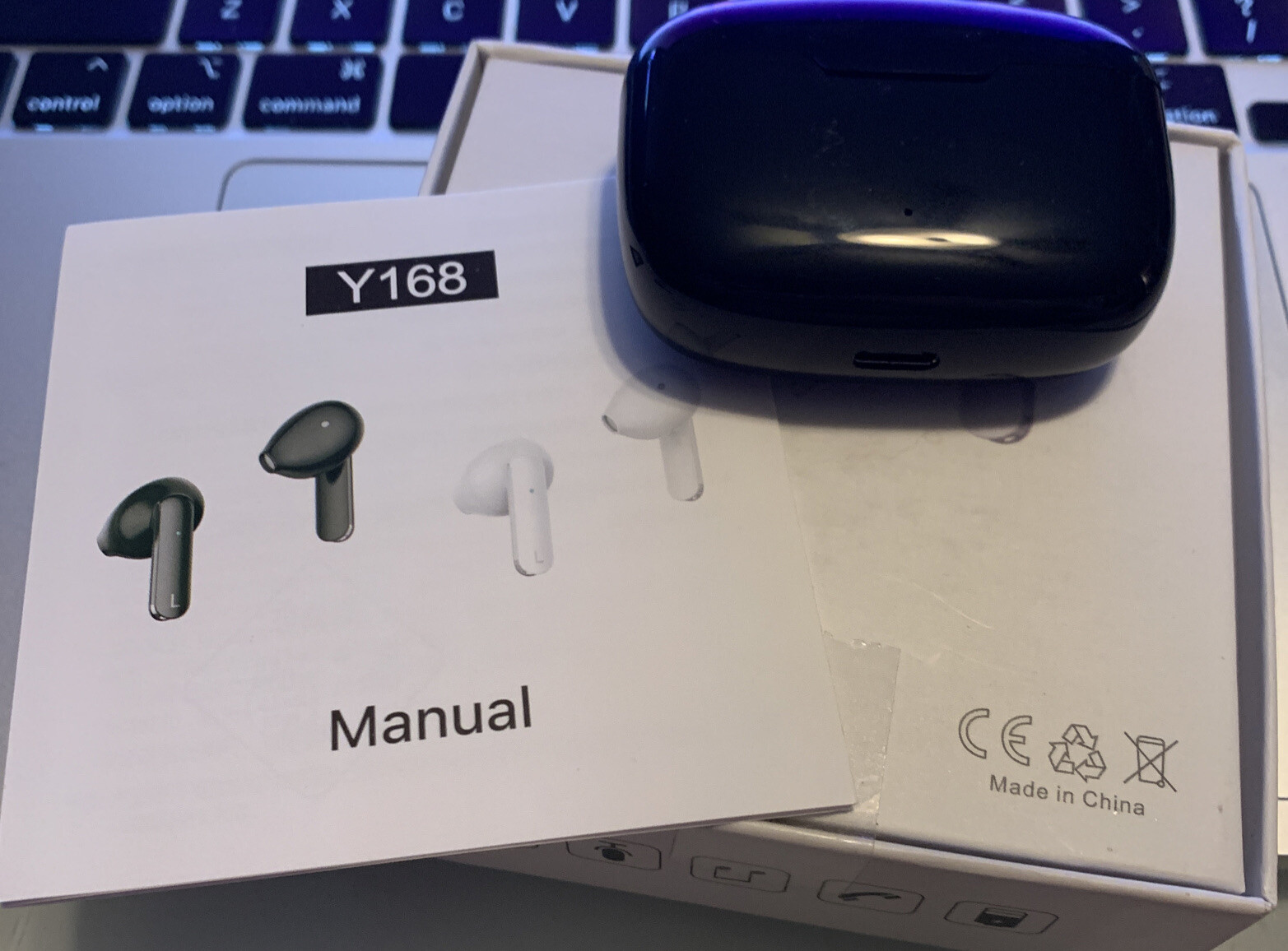 Earbuds Wireless Bluetooth Connection w Charging Case Included GENMAIGOU Y168