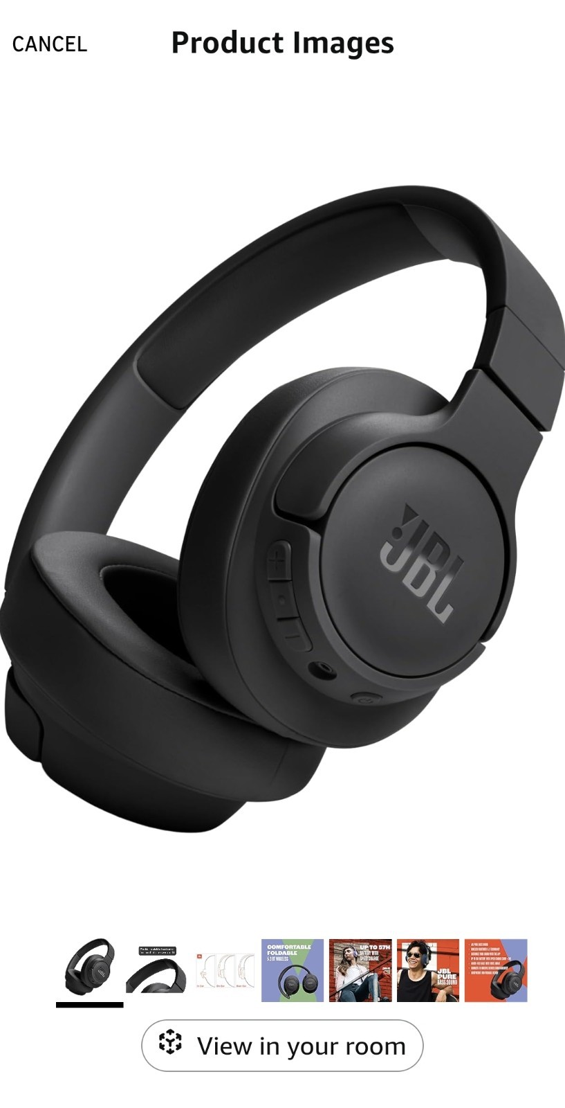 JBL Tune 720BT – Wireless Over-Ear Headphones with JBL Up To 76H Bluetooth 5.3
