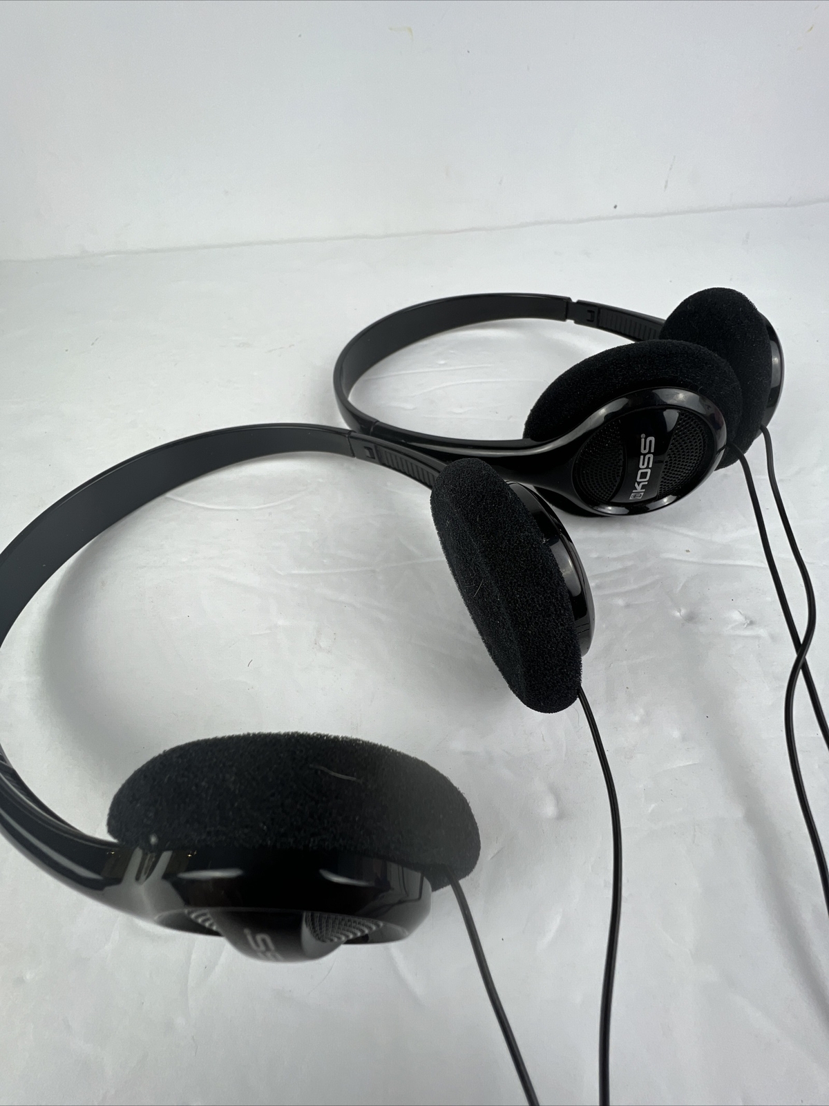 Koss 2-pair Basic Lightweight On Ear Portable Headphones Adj Headband Tested Blk