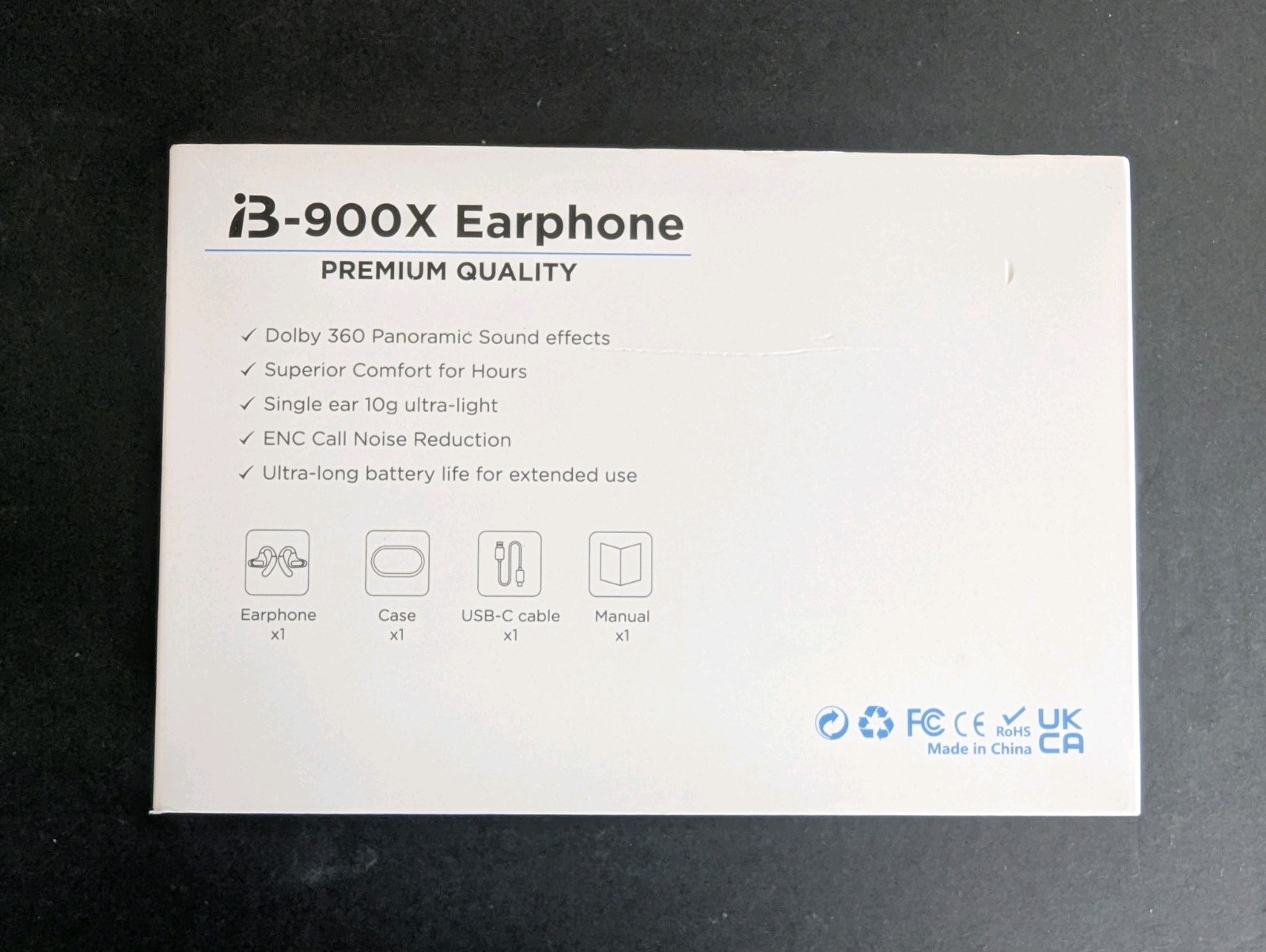iBonum 900X Bluetooth 5.4 Wireless Earbuds Noise Cancelling Hi-Fi Waterproof