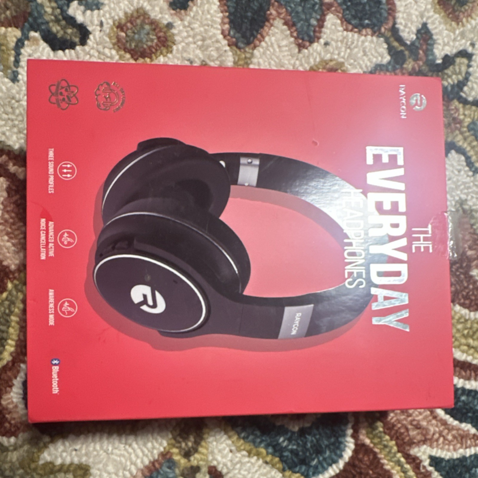 Raycon RBH820-BLA The Everyday Headphones Black Bluetooth Wireless, ANC
