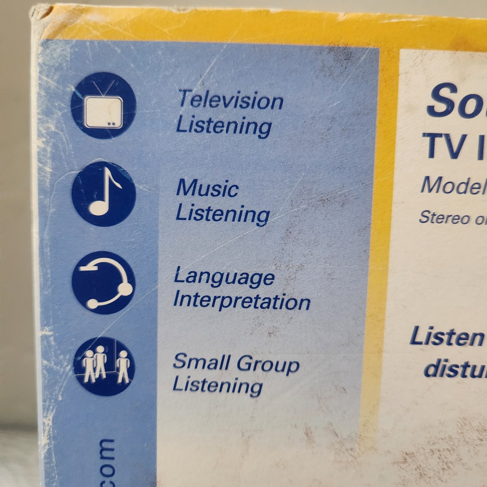 Williams Sound SoundPlus TV Infrared Listening System WIR 238 Under-the-Chin Set