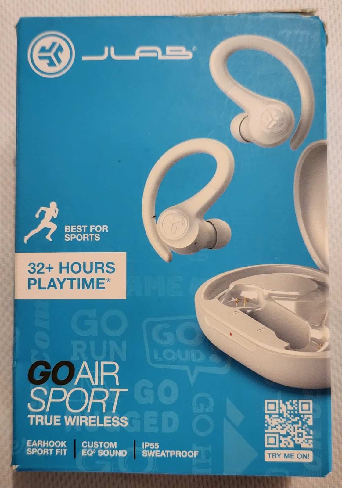 JLab Go Air Built-in Microphone True Wireless In-Ear Earbuds with Charging Case