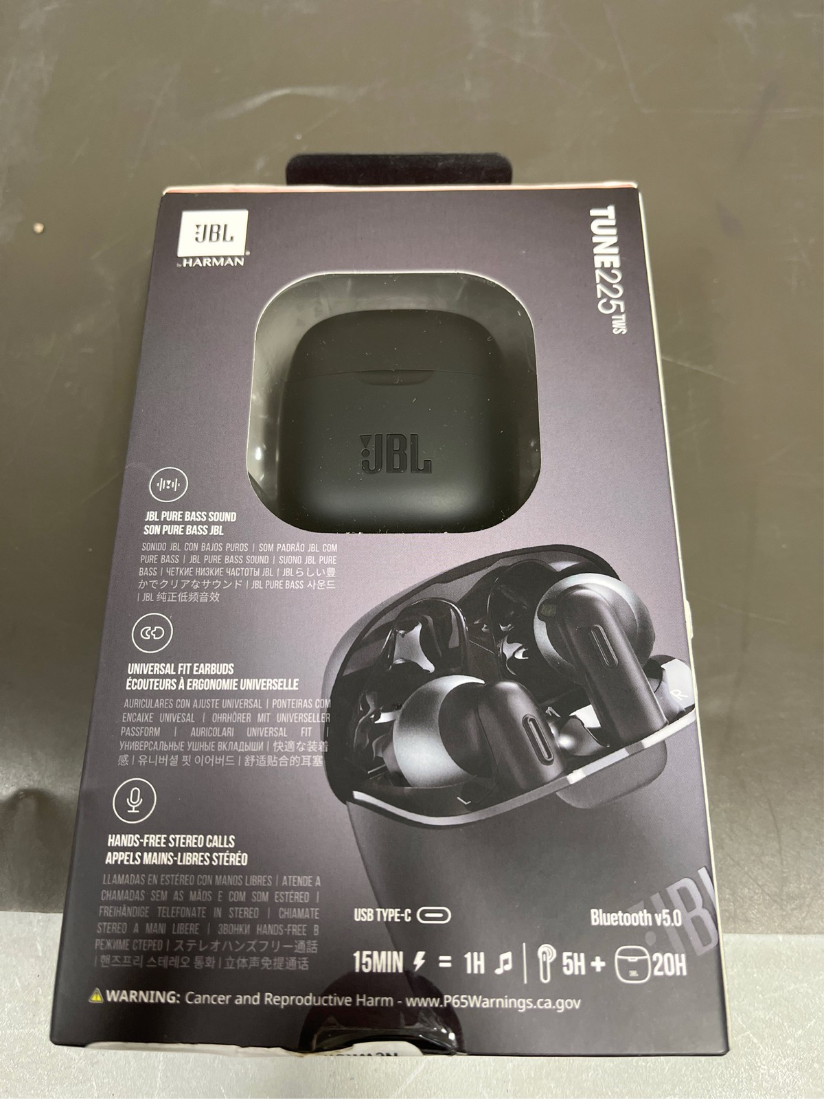 JBL Tune 225 TWS In-Ear Earphones – True wireless headphones Black