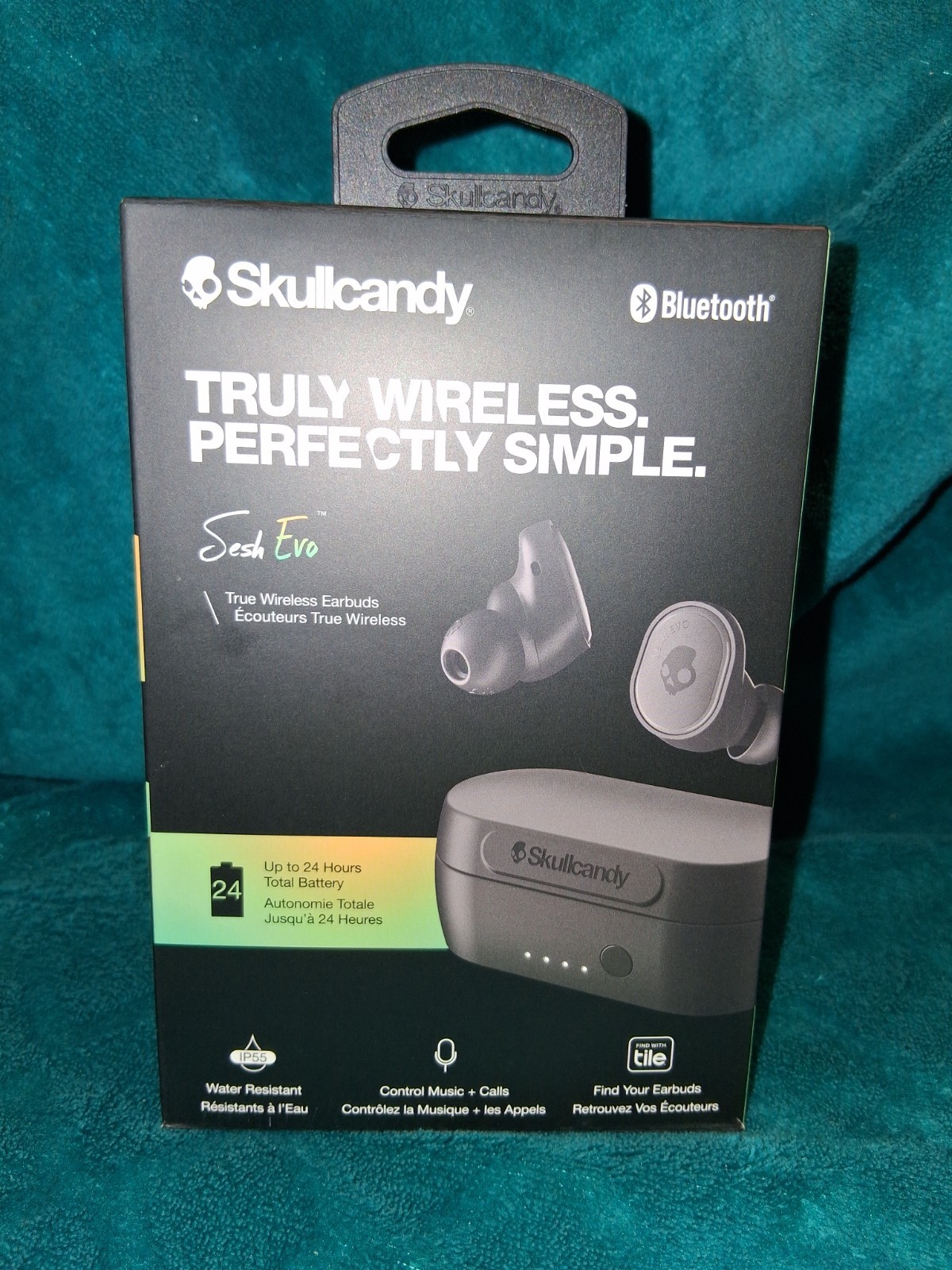 Skullcandy SESH ANC Wireless In-ear Bluetooth Earbuds (New – Open Box)-BLACK