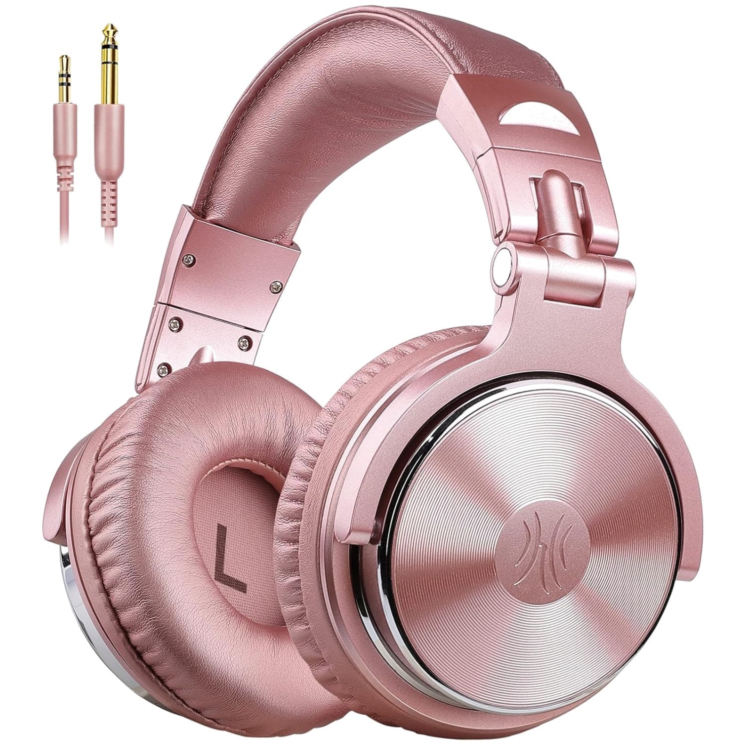 Studio Monitor DJ Headphones – 50mm Neodymium Drivers – Pink