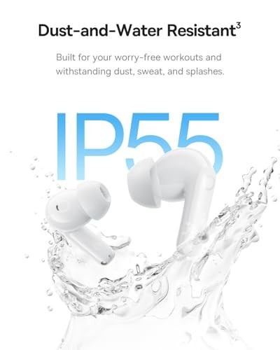Noise Cancelling Wireless Earbuds, Adaptive EQ, LDAC Hi-Res Sound, 55H Playtime,