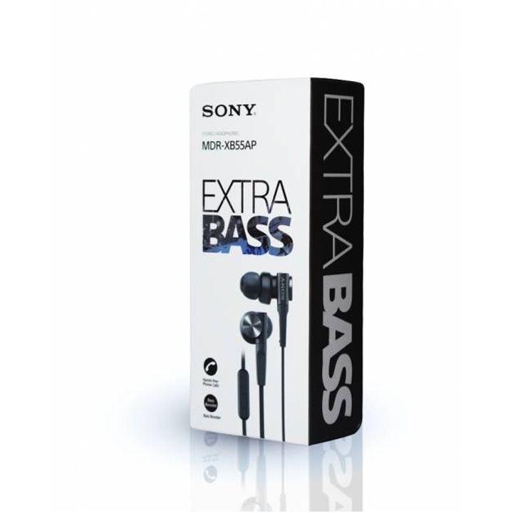 MDR-XB55AP Bass Booster In-Ear Headphones With Remote & Mic Black