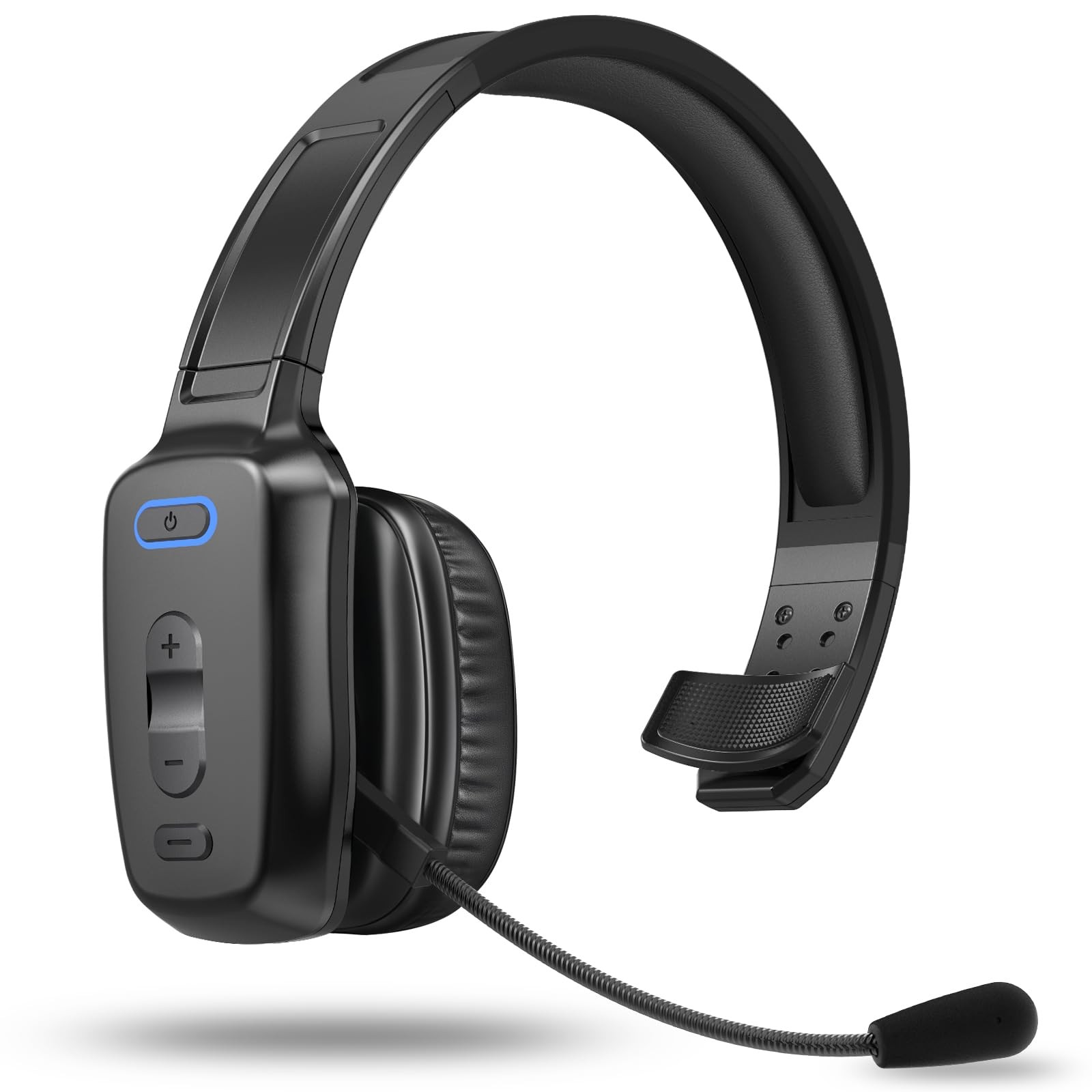 Bluetooth Headset 60hrs Noise Canceling V5.2 Over Head Headphones Single Ear …